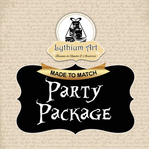 Party Package Design, Customizing Party Package, Custom Design Party Package, A Party Package just for you, Add a Matching Party Package Il_570xn