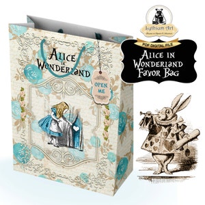 ALICE IN WONDERLAND Bag, Instant Download