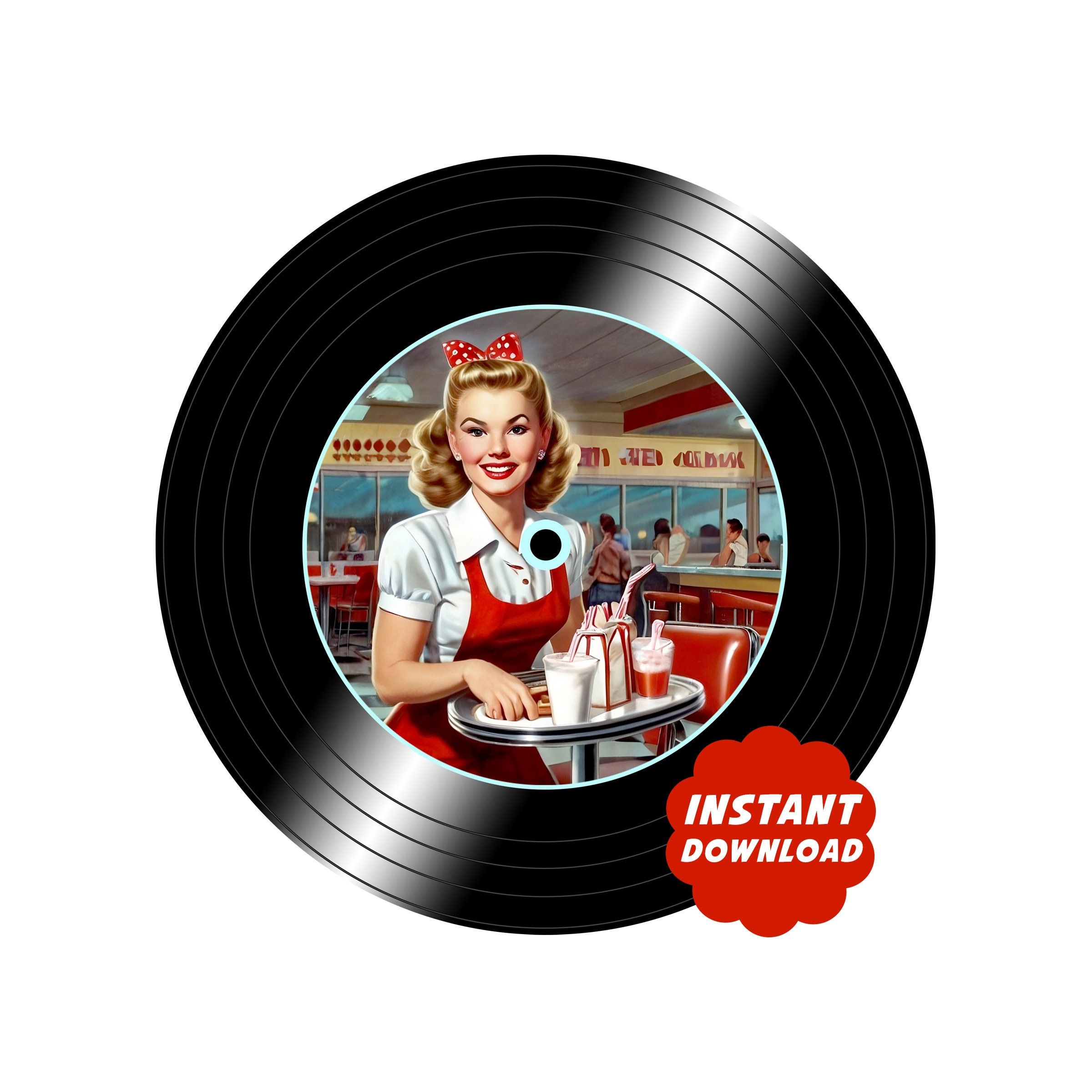Retro diner plates - Etsy 日本