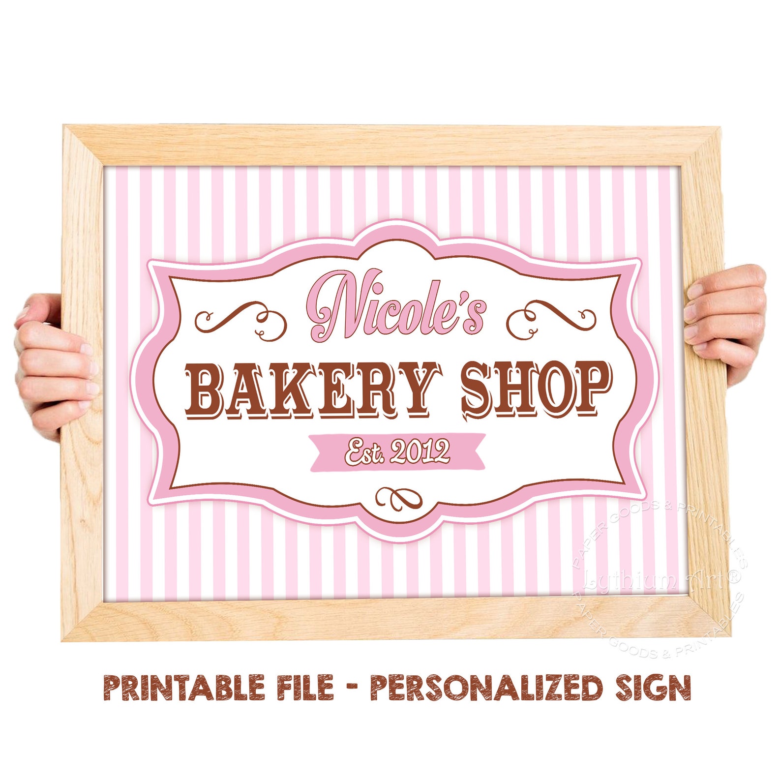 Baking Party Printable Sign Personalized Party Sign Cooking - Etsy España