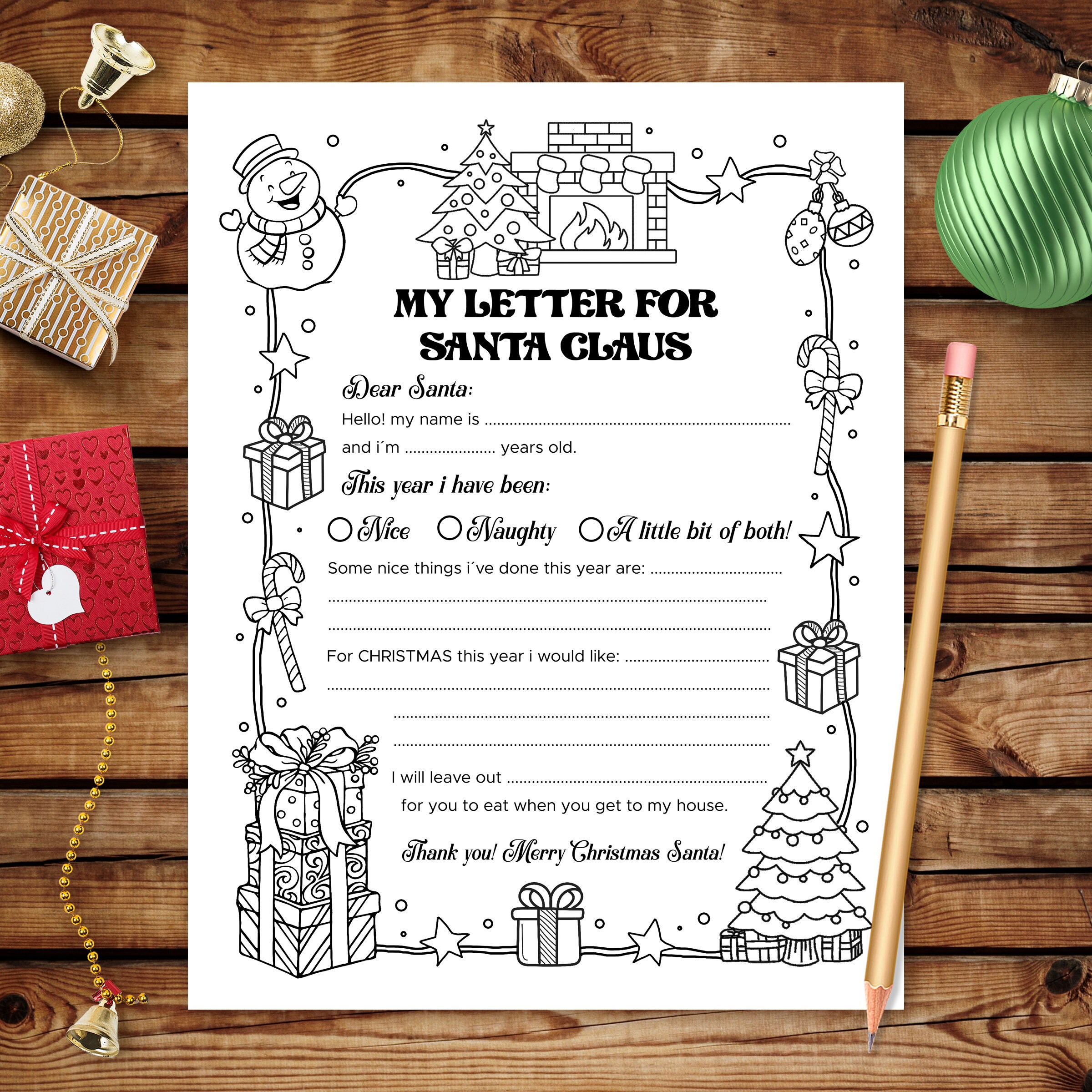 Letterina A Babbo Natale Da Colorare E Pregrafismo - Genitorialmente - copertina