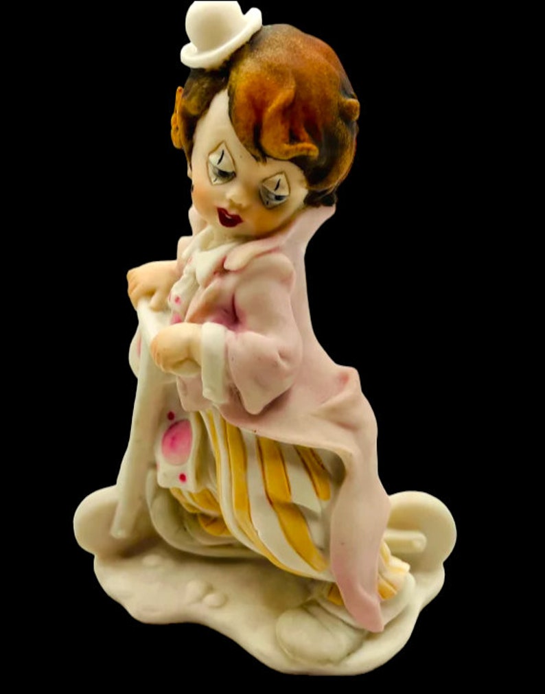 Rare Giuseppe Armani Clown Figurines Vintage Art Collectible Etsy