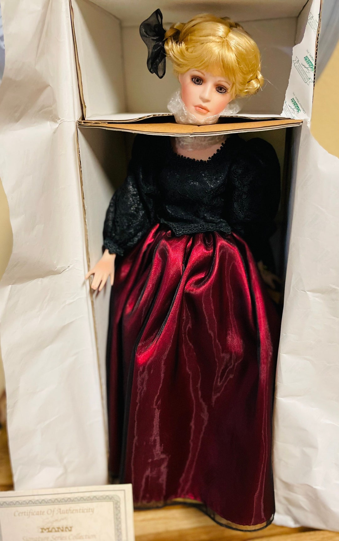 Seymour Mann Connoisseur Collectible Porcelain Doll, Valentina