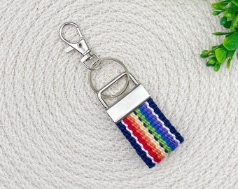 Pocket key chain, rainbow