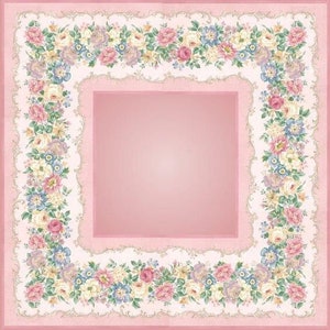 1:12 Modern pink square floral Dollhouse Carpet 12th scale pink Dollhouse Mini rug dollhouse kids room miniature scale Doll Furniture