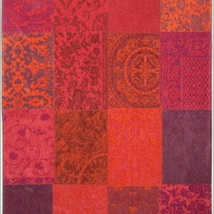 Pink patchwork Dollhouse carpet modern style Doll rug Doll Carpet 12th scale 6th scale Dollhouse Mini rug Doll miniature Doll Furniture