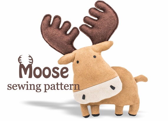stuffed moose sewing pattern