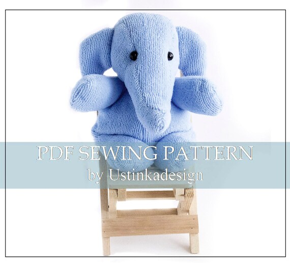 stuffed elephant sewing pattern