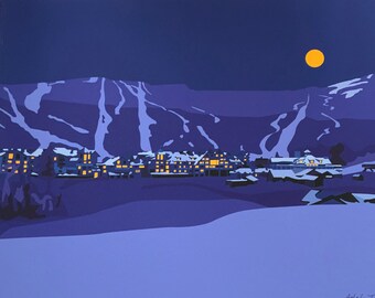 Winter Night - 11x14" Print - Unframed