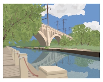 Manayunk Bridge - 11x14" Print - Unframed