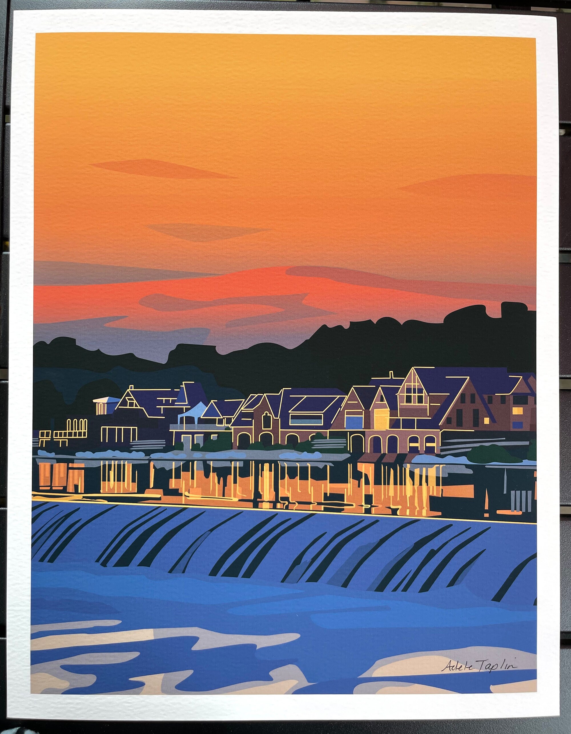 Boathouse Row Sunset Etsy