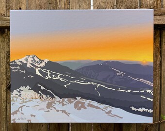 Sunrise on Mansfield: Gallery Wrapped Canvas
