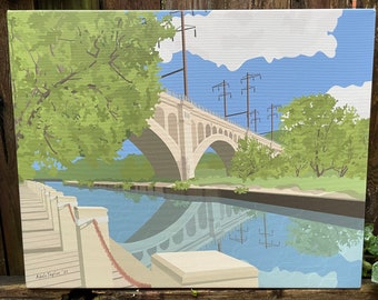 Manayunk Bridge: Gallery Wrapped Canvas