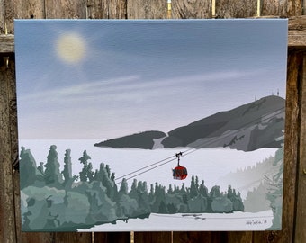 Morning Gondola: Gallery Wrapped Canvas