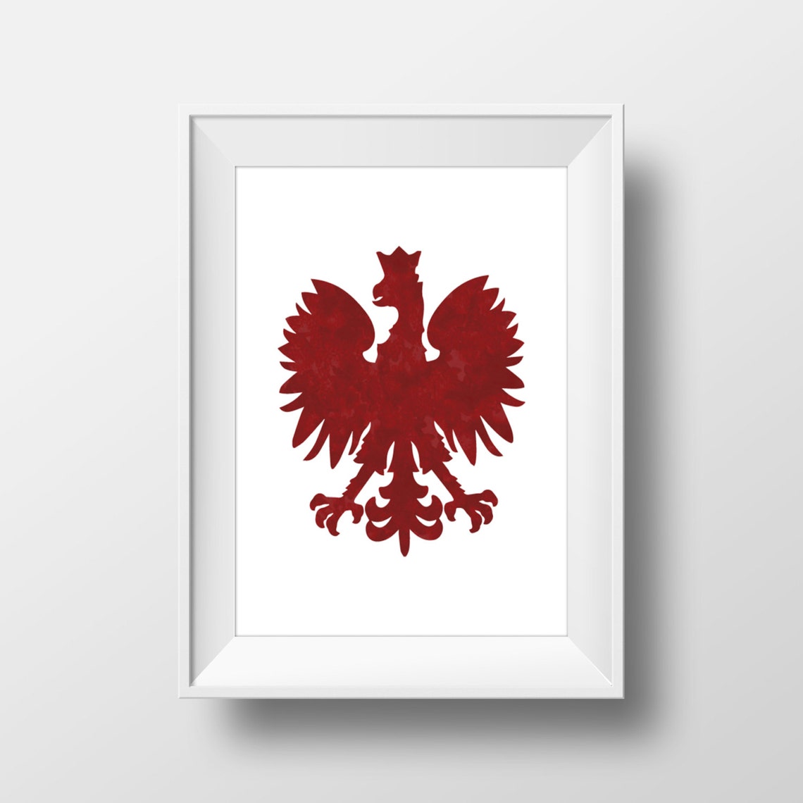 Polish Eagle Red Printable Art, Polish Eagle Print, Polish Eagle Art, Polish Eagle Wall Art ...