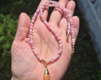 Fish necklace, beach jewelry, beaded necklace