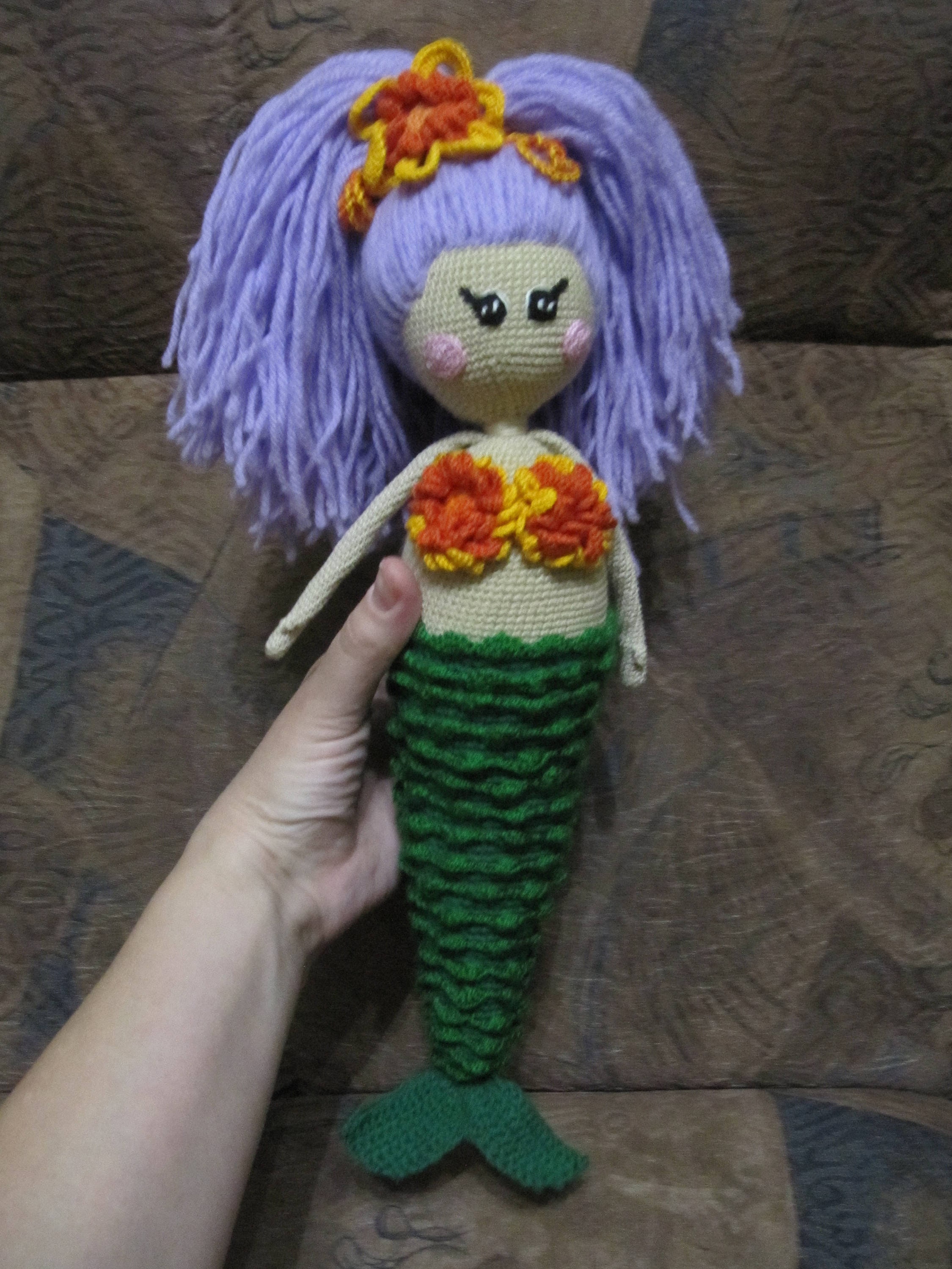 purple mermaid toy