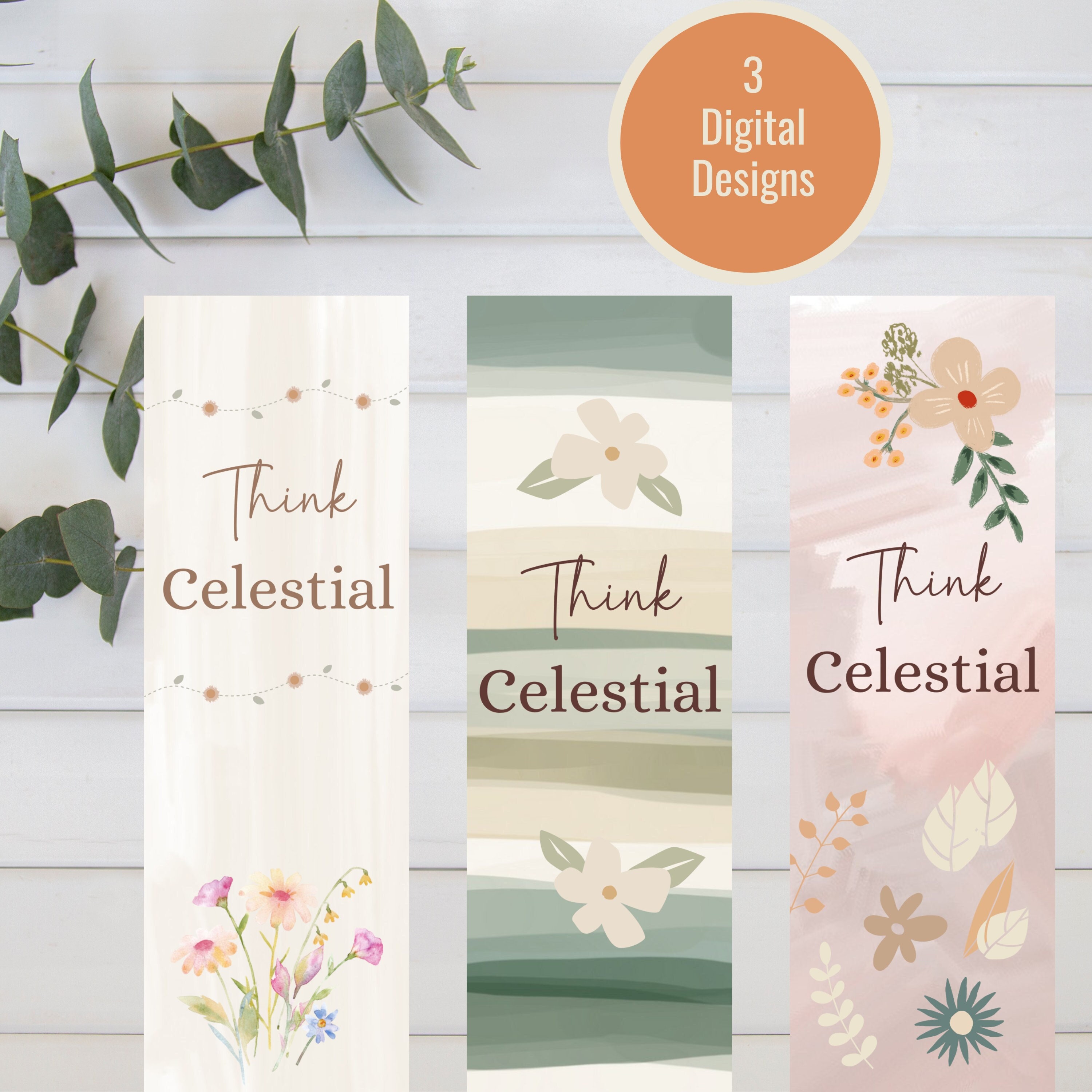 Think Celestial Bookmark, Russell M. Nelson, General Conference ...