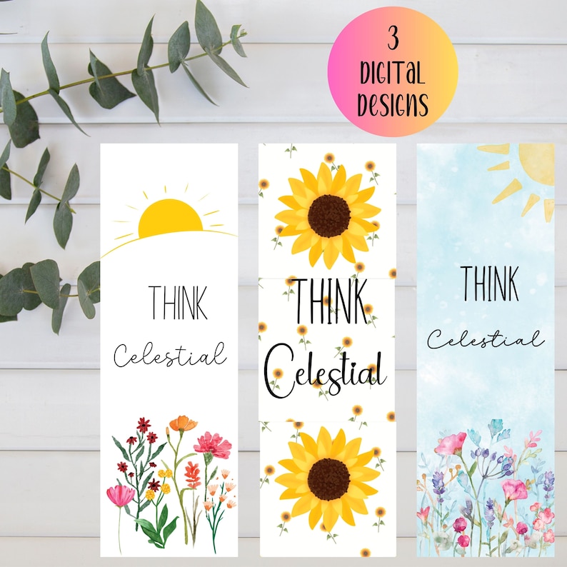 Think Celestial Bookmark, Russell M. Nelson, General Conference ...