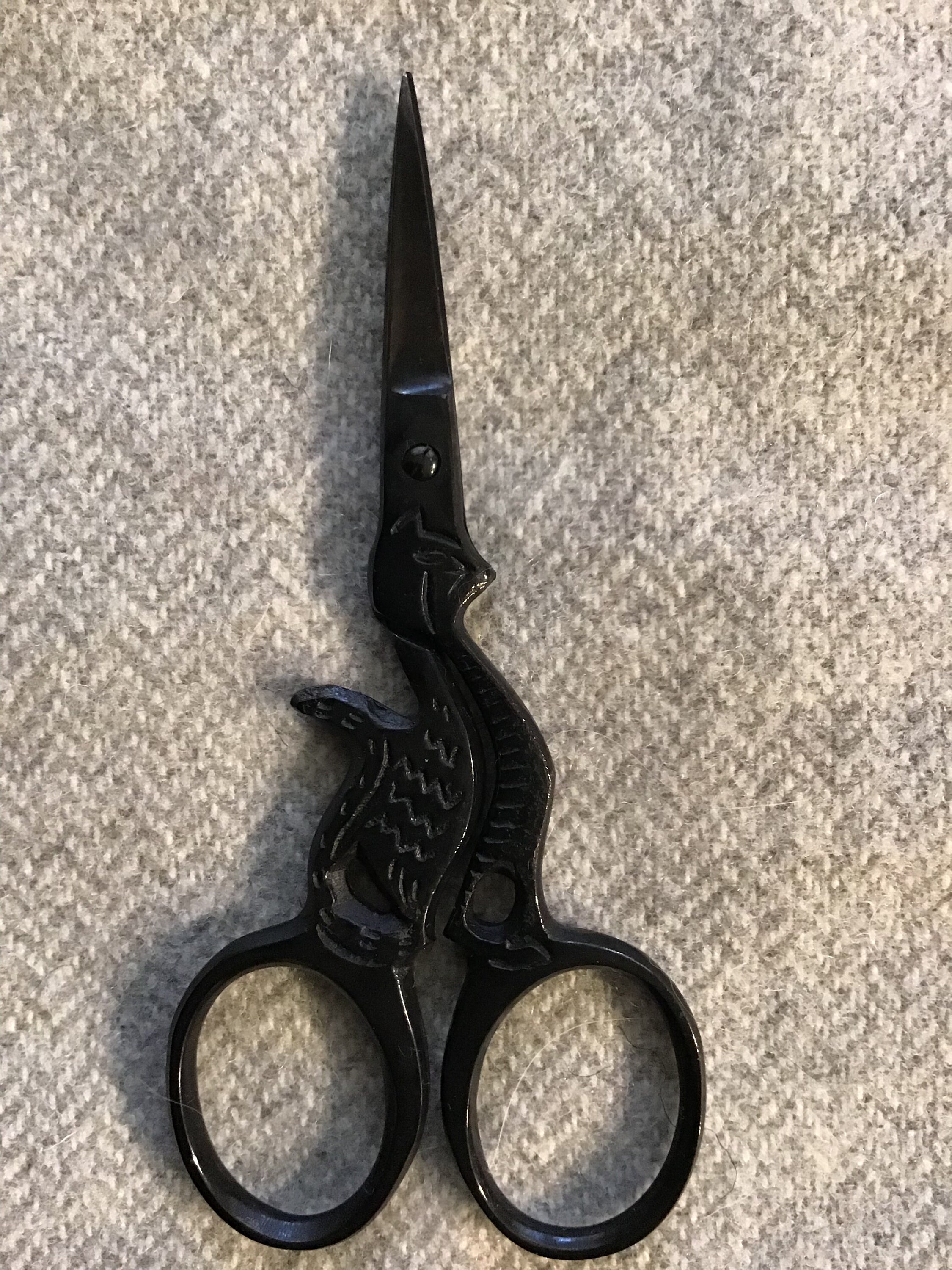 Black cat embroidery scissors Etsy