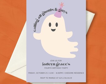 EDITIERBARE Ghouls Party Einladung | Ghouls & Goblins Einladung | Ghouls and Jungs Einladung | Gruselige Einladung | Canva Einladen