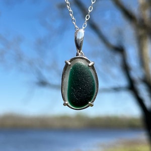 Seaham Sea Glass, Sterling Silver Filigree Setting, Sea Glass Jewelry, English Sea Glass, English Sea Glass, Gift For Her