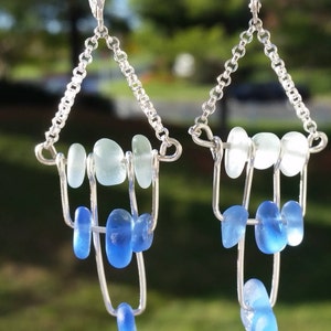 Sea Glass Earrings / Sea Glass Jewelry / Sterling Silver Earrings / Seaglass Earrings / Beach Glass Earrings / Beach Glass Jewelry