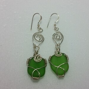 Genuine Sea Glass Earrings Sea Glass Jewelry SeaGlass Earrings Seaglass Jewelry Beach Glass Earrings Beach Glass Jewelry image 5