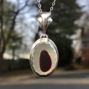 Sea Glass and Sterling Silver Necklace, Seaham Sea Glass, Sea Glass Jewelry, Gift for Her
