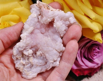 Pink Opal Crystal Specimen, Botryoidal Opal, Pink Opal, Rare Minerals from Peru 51.9 grams