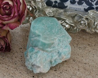 Amazonite Crystal from Colorado, Amazonite Specimen, 1.77"x1.81"x1.59", weight: 76.2 grams