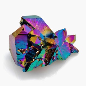 Flame Aura Titanium Plated Specimen from Michigan ONE Specular Hematite
