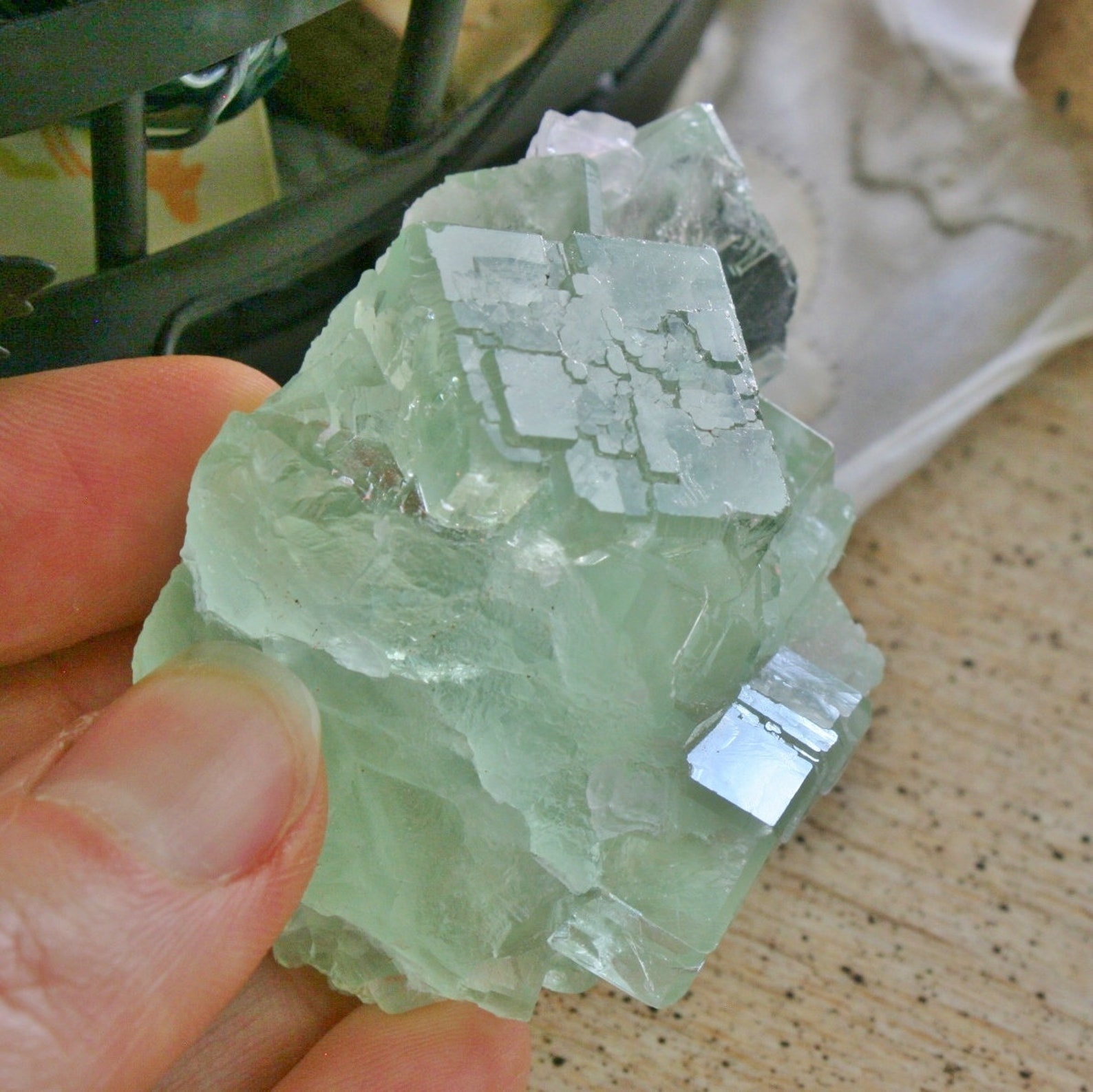 Green Fluorite Water Clear Crystal From China 2.24 X Etsy