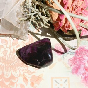 Sugilite Stone, Polished Sugilite from South Africa, 13.1 grams