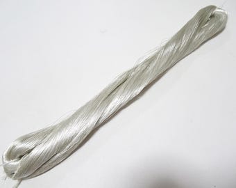 Japanese vintage Superb real silver leaf thread SN1 embroidery 1000M  0.16mm
