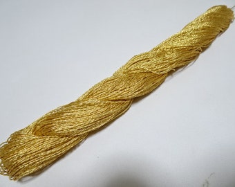 Limited 20 Japanese vintage rare Double Twist high class gold leaf thread embroidery 6763