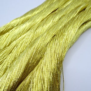 Limited 16 Japanese vintage Superb gold leaf thread 5 sets embroidery 6951 0.50mm image 4