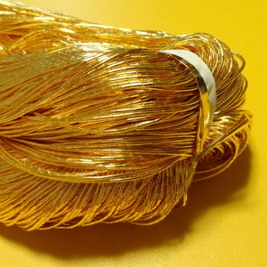 Japanese vintage gold leaf thread kinkoma embroidery 183 1.1mm image 5