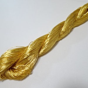 High Quality 0.5MM Gold Cord Gold String Japanese Elastic Cord 