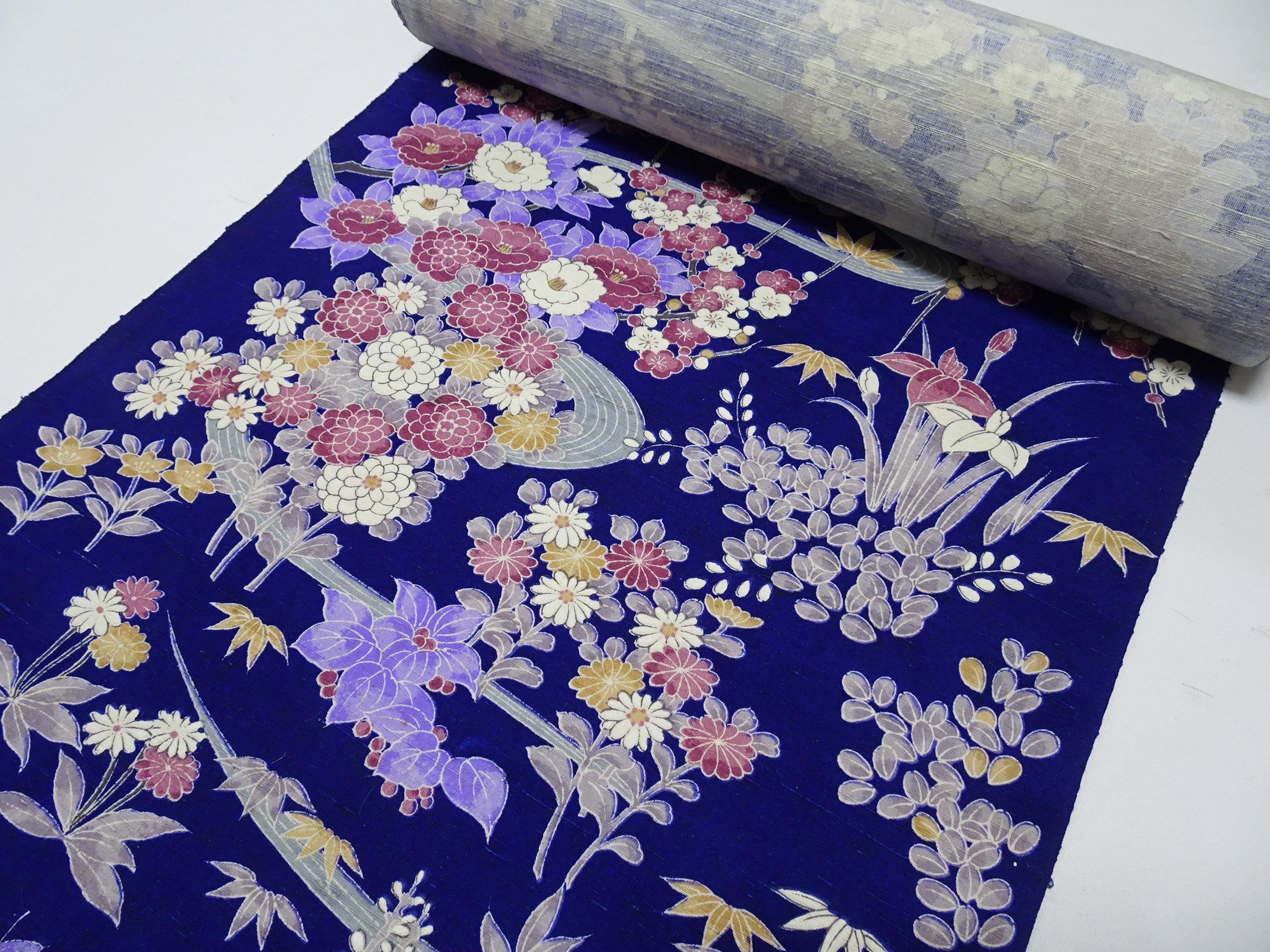 青葉つむぎ Japanese Vintage Highquality Silk Bolts Some Yukitsumugi 12M 9860