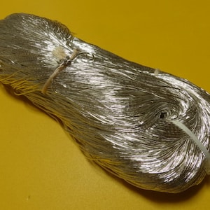 japanese vintage real silver leaf thread kinkoma embroidery S16  0.95mm