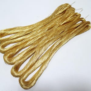 Limited 28 Japanese vintage Superb gold leaf thread 5 sets embroidery 6798  0.40mm