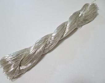 Japanese vintage real silver leaf thread kinkoma embroidery S12 100M