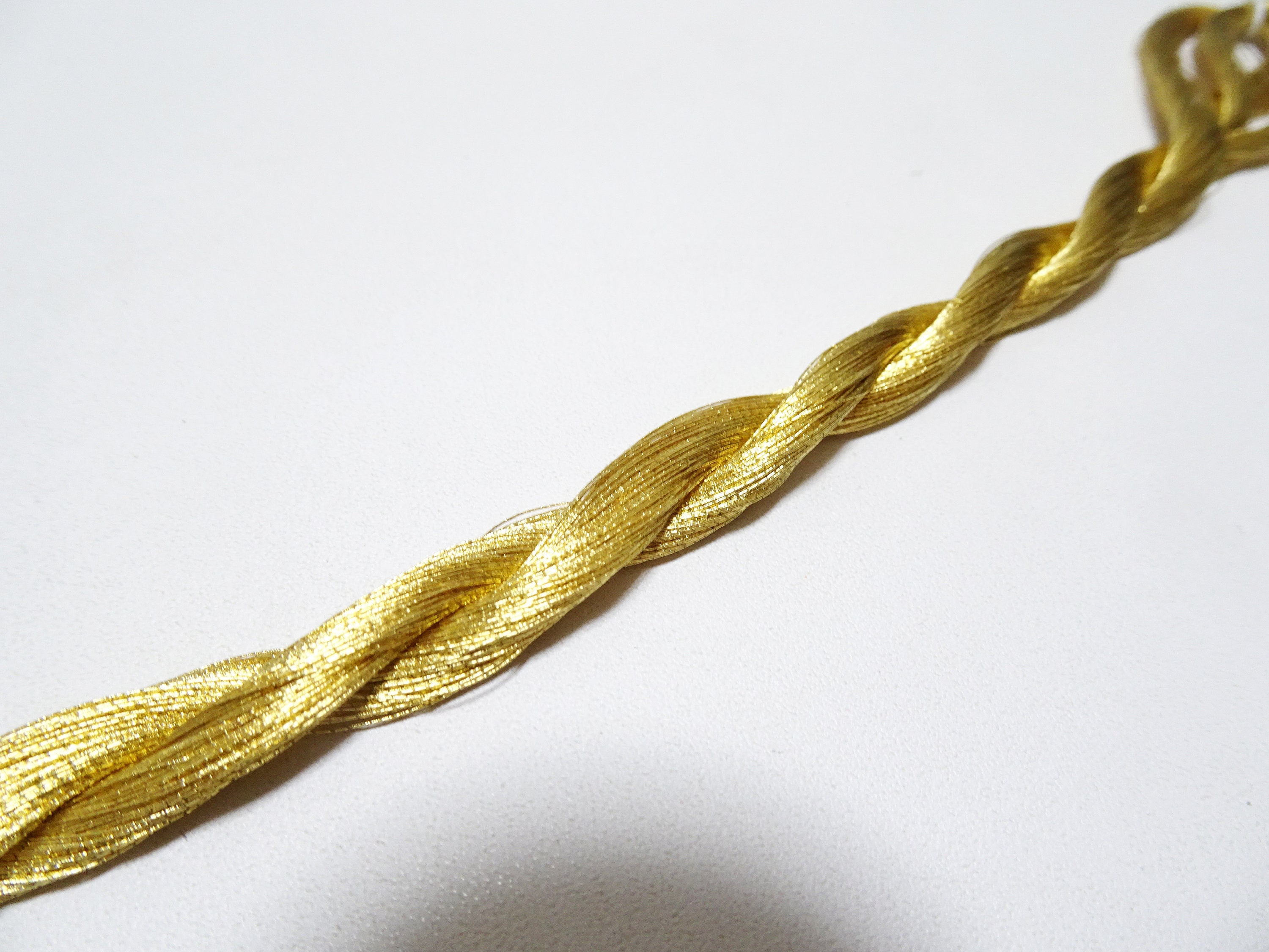Japanese Vintage Rare Superb 24K Gold Leaf Thread 100M Embroidery