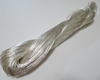 Japanese vintage real silver leaf thread kinkoma embroidery S18 100M