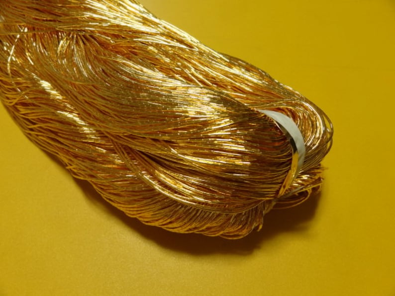 Japanese vintage gold leaf thread kinkoma embroidery 183 1.1mm image 2