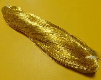 japanese vintage gold leaf thread kinkoma embroidery 85