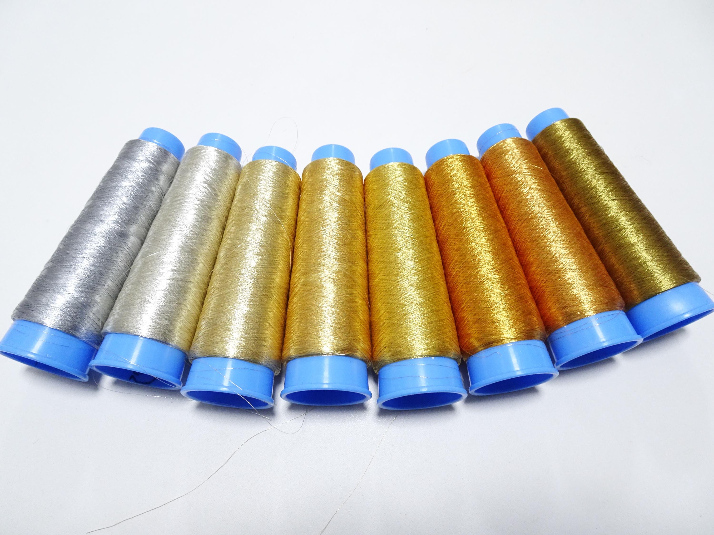 Japanese Vintage Gold Leaf Thread & Silver Leaf Thread 8sets