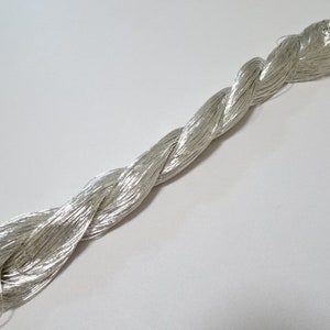 Japanese vintage real silver leaf thread kinkoma embroidery S8 100M 0.50mm image 1