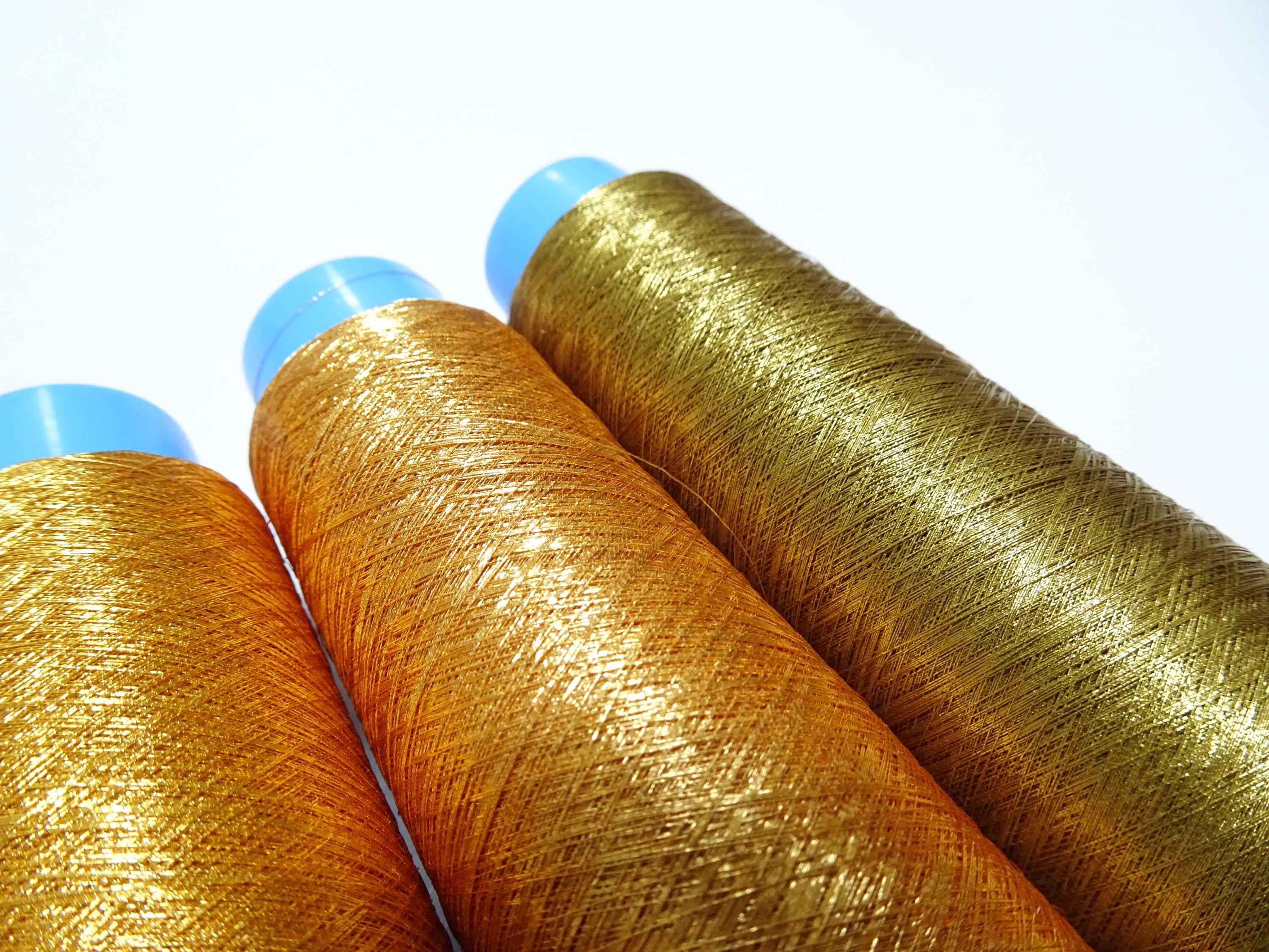 Japanese Vintage Gold Leaf Thread & Silver Leaf Thread 8sets